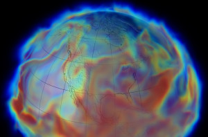 NASA image release The Modern Era Retrospective-analysis for Research and Applications (MERRA) is producing a comprehensive record of Earth’s weather and climate from 1979, the beginning of the operational Earth observing satellite era, up to the present. This visualization depicts specific atmospheric humidity on June 17, 1993, during the Great Flood that hit the Midwestern United States. Credit: Research: Michele Rienecker, Max Suarez, Ron Gelaro, Julio Bacmeister, Ricardo Todling, Larry Takacs, Emily Liu, Steve Pawson, Mike Bosilovich, Siegfried Schubert, Gi-Kong Kim, NASA/Goddard; Visualization: Trent Schindler, NASA/Goddard/UMBC NASA Goddard Space Flight Center is home to the nation's largest organization of combined scientists, engineers and technologists that build spacecraft, instruments and new technology to study the Earth, the sun, our solar system, and the universe.