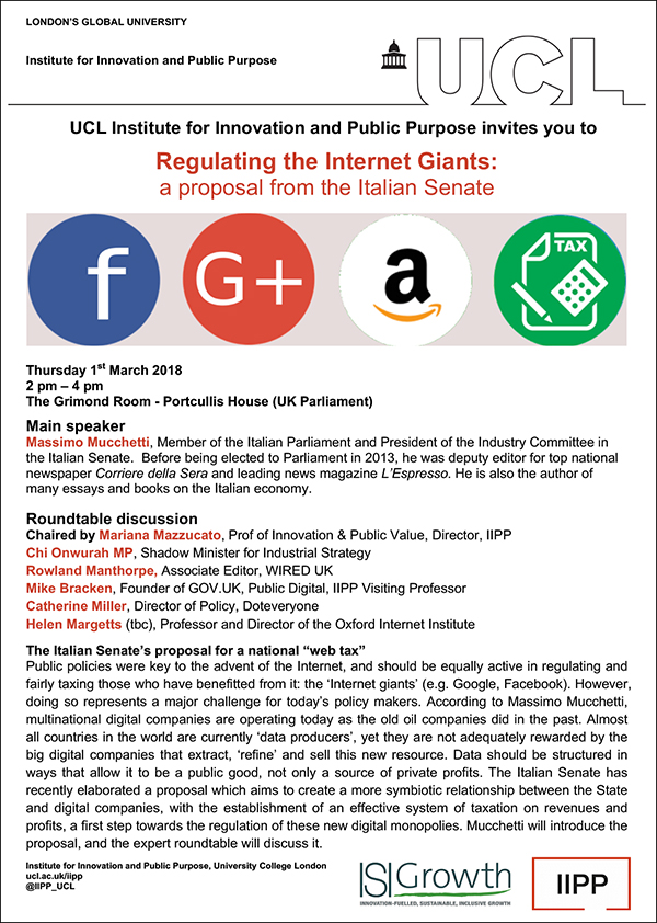 Regulating the Internet Giants_A proposal from the Italian Parliament FLYER